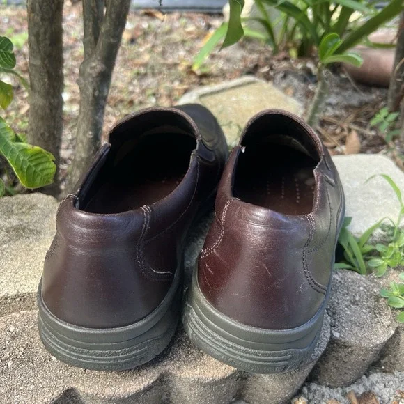 Mephisto Travels Air JetBrown / Black Leather DrivingLoafers ShoesUS 11